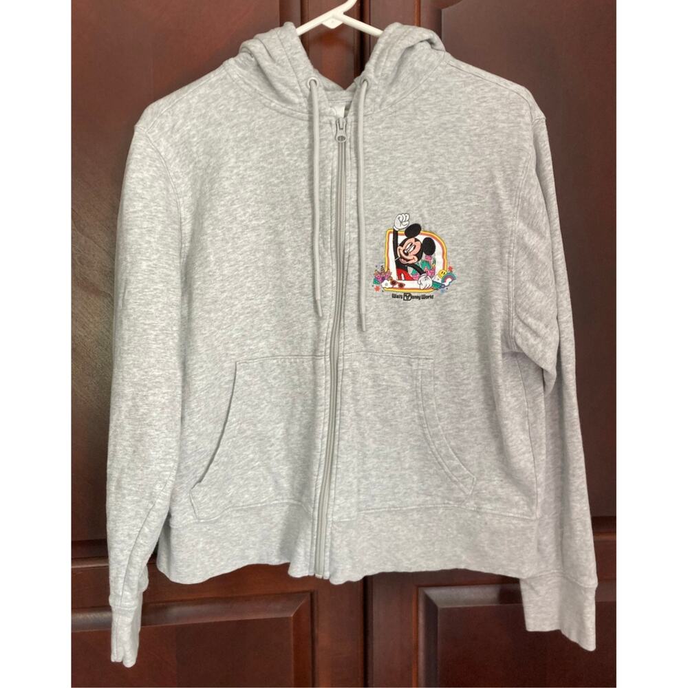 Disney - Walt Disney World Zip Up Play In The Park Embroidered Sweatshirt - M